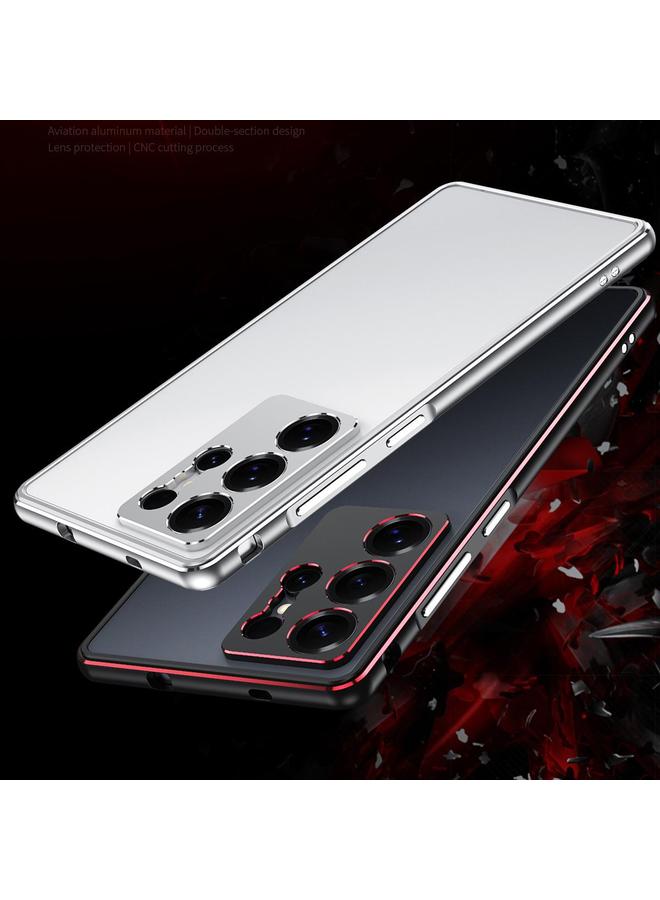 S-TOP Case For Samsung Galaxy S25 Ultra 5G Aurora Series Lens Protector + Metal Frame Phone Case - Image 2