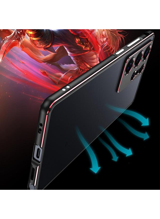 S-TOP Case For Samsung Galaxy S25 Ultra 5G Aurora Series Lens Protector + Metal Frame Phone Case - Image 4