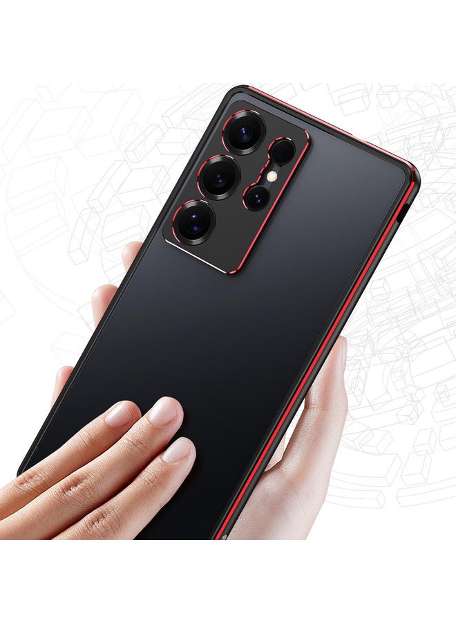 S-TOP Case For Samsung Galaxy S25 Ultra 5G Aurora Series Lens Protector + Metal Frame Phone Case - Image 5