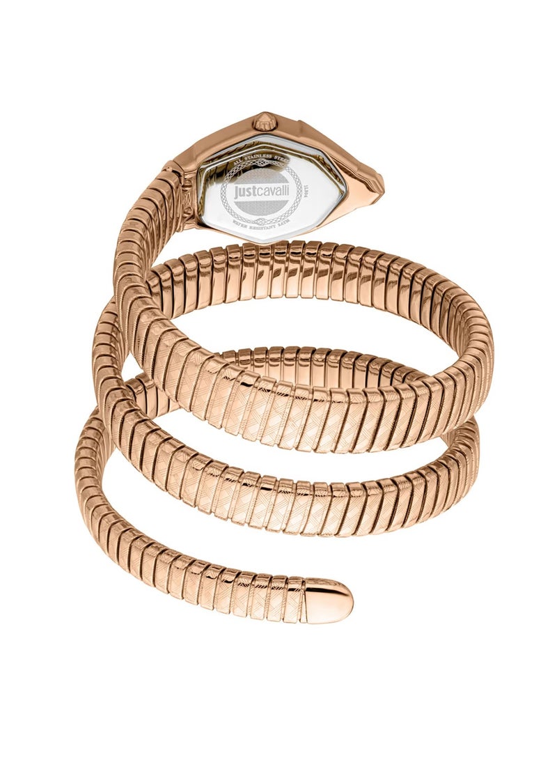 Just Cavalli Women Mesmerizing Embellished Wrap Around Straps Analogue Quartz Watch JC1L304M0045  - Image 2