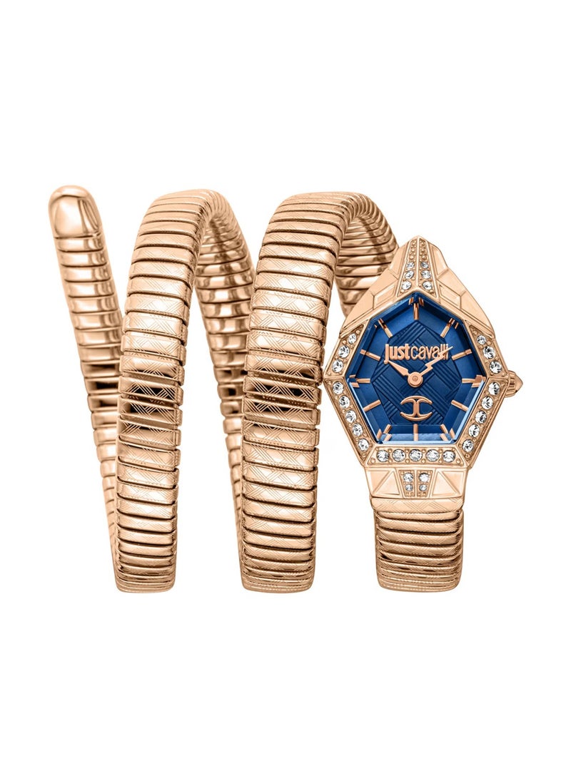 Just Cavalli Women Mesmerizing Embellished Wrap Around Straps Analogue Quartz Watch JC1L304M0045  - Image 1