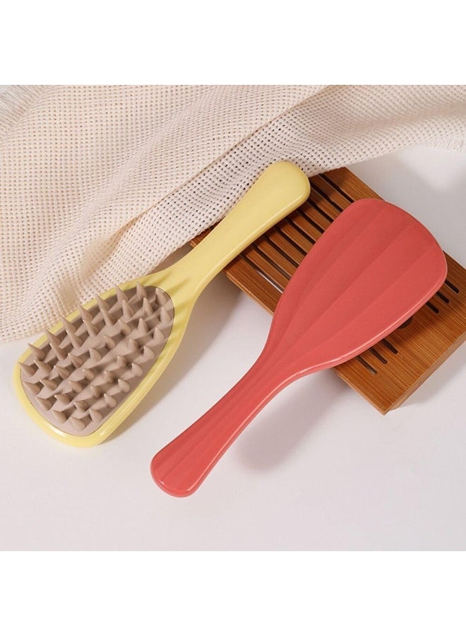 Silicone Soft Scalp Massage & Exfoliating Brush – Anti-Dandruff Deep Cleaning Shampoo Brush for Wet and Dry Hair, Improves Blood Circulation (Random Color) - Image 4