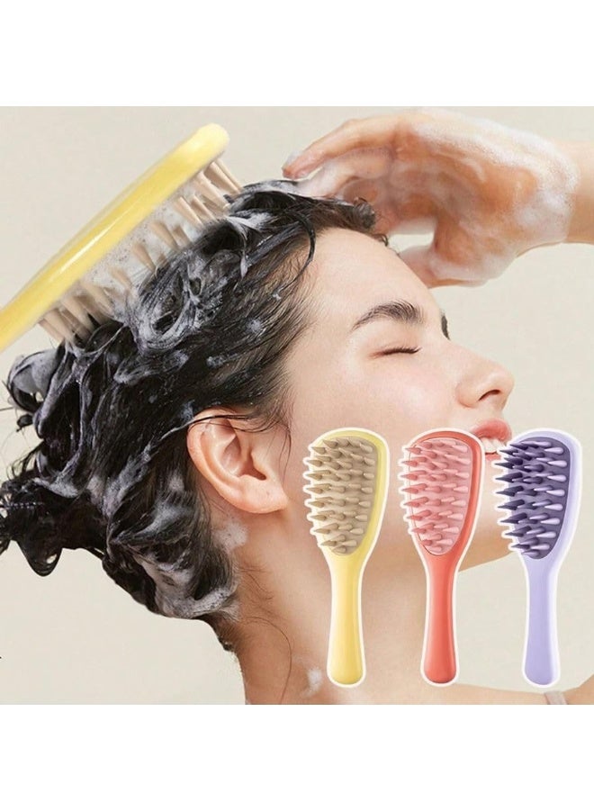 Silicone Soft Scalp Massage & Exfoliating Brush – Anti-Dandruff Deep Cleaning Shampoo Brush for Wet and Dry Hair, Improves Blood Circulation (Random Color) - Image 5