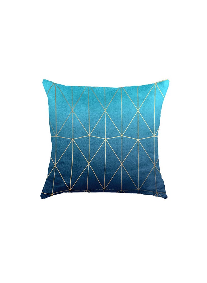 RIZARIES Super Soft Teal Abstract Throw Cushion - Image 2