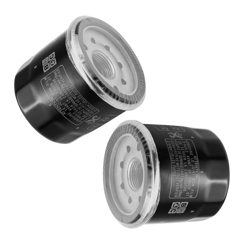 2PCS Oil Filter Replacement for Yamaha Grizzly 350 400 450 660 700 YFM Rhino 700 YXR700 20082013 Grizzly 350 auto 2x4 4x4 20072014 Grizzly 700 FI auto 4x4 20072015 YZF R1 R3 R6