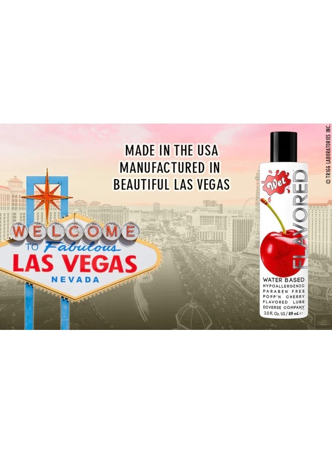 Wet Popp n Cherry Flavored Paraben-free Premium Lubricant (3oz) - Image 4
