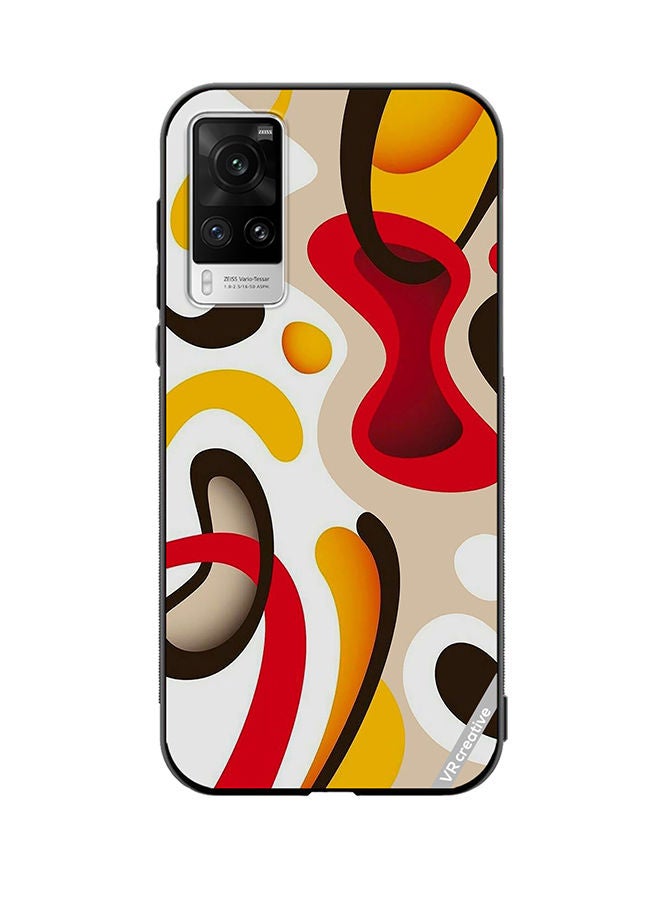 VR CREATIVE Protective Case Cover For Vivo X60 Pro Colorful Classy Design Design Multicolour - Image 1