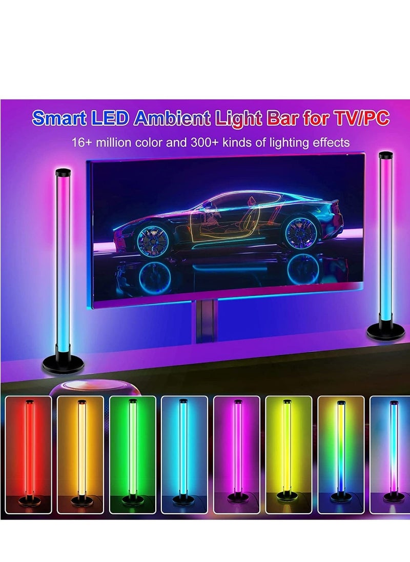 2 Pcs LED Magic Color Desktop Atmosphere Light Lamp App Control Remote