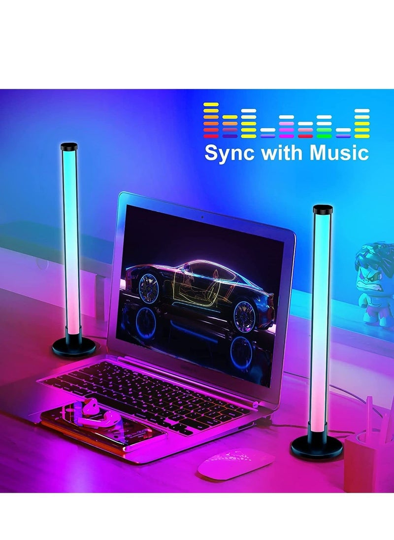 2 Pcs LED Magic Color Desktop Atmosphere Light Lamp App Control Remote