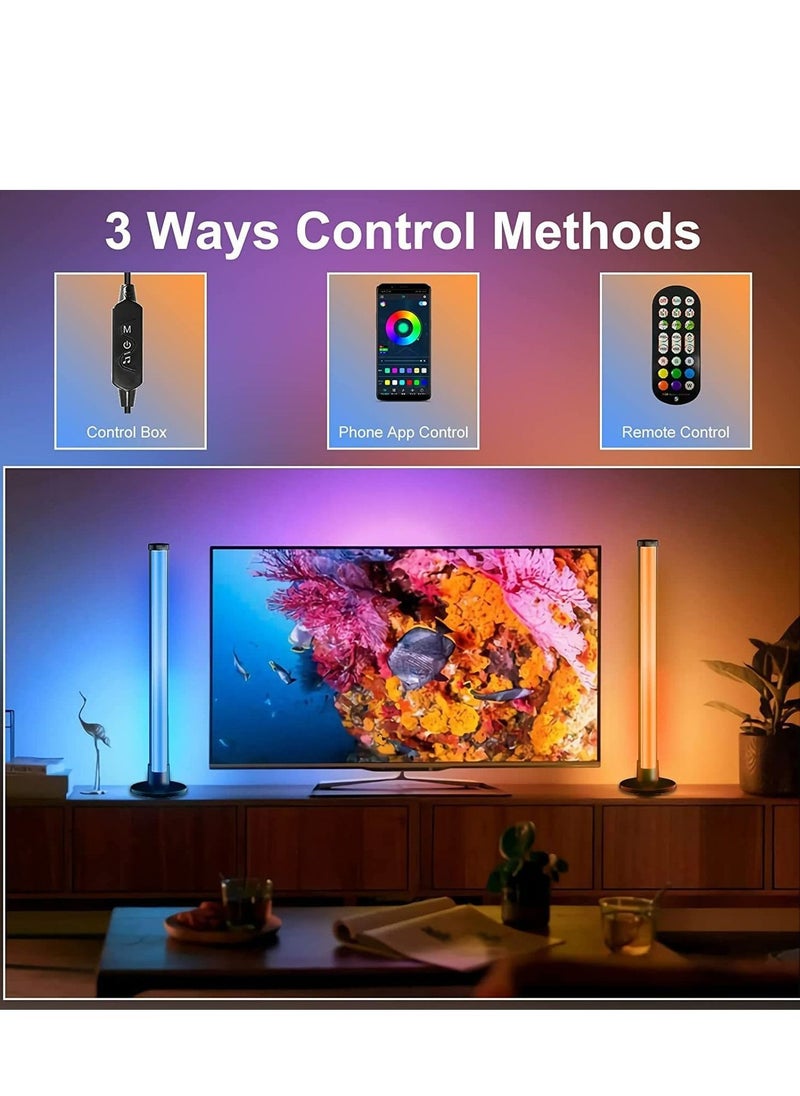2 Pcs LED Magic Color Desktop Atmosphere Light Lamp App Control Remote