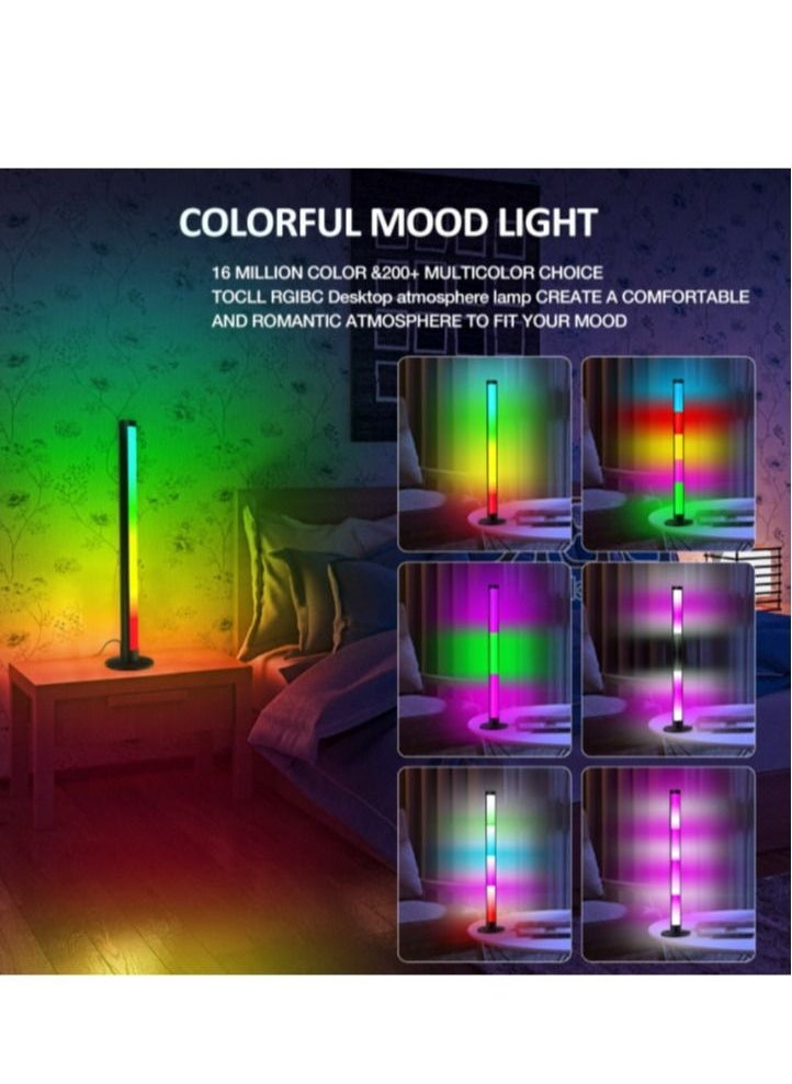 2 Pcs LED Magic Color Desktop Atmosphere Light Lamp App Control Remote