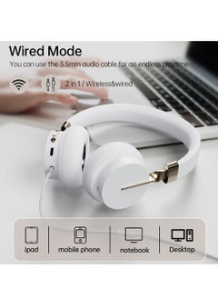 P3 Wireless Bluetooth Headphones with ENC and ANC Noise Cancellation,Hifi Stereo Earphones with Mic Support FM/TF/Aux White - pzsku/Z05C7BDEEFD2A0A15C972Z/45/_/1729058020/455c4e35-20d1-4fcf-939f-0edbaad64f8a