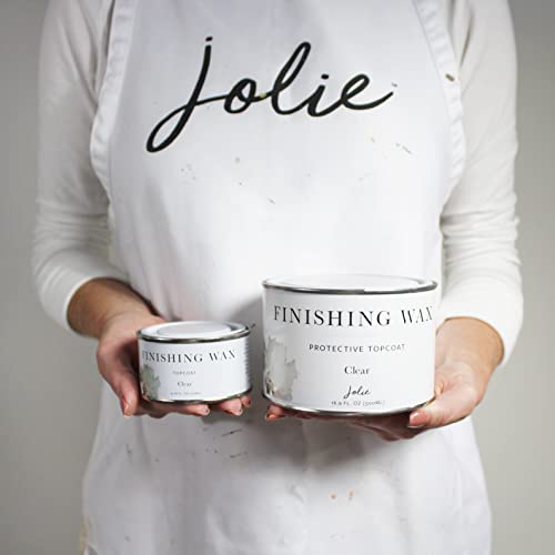 Jolie Finishing Wax - Protective topcoat Paint - Use on interior furniture, cabinets, walls, home decor and accessories - Odor-Free, Non-Hazardous - Clear - 500 ml - Image 3