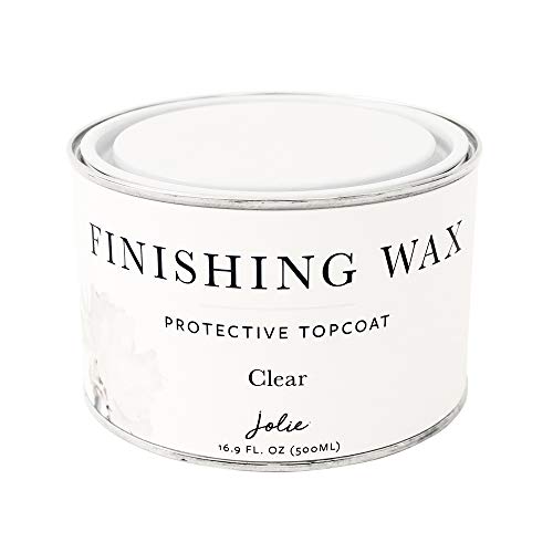 Jolie Finishing Wax - Protective topcoat Paint - Use on interior furniture, cabinets, walls, home decor and accessories - Odor-Free, Non-Hazardous - Clear - 500 ml - Image 1