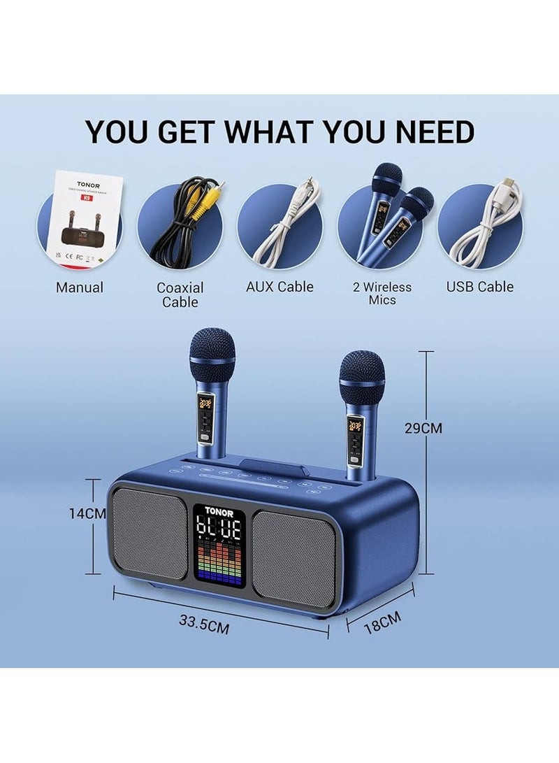 Smart Berry S39 Pro Portable Wireless Bluetooth Karaoke Speaker - Stereo Bass and Dual Microphone  - Image 2