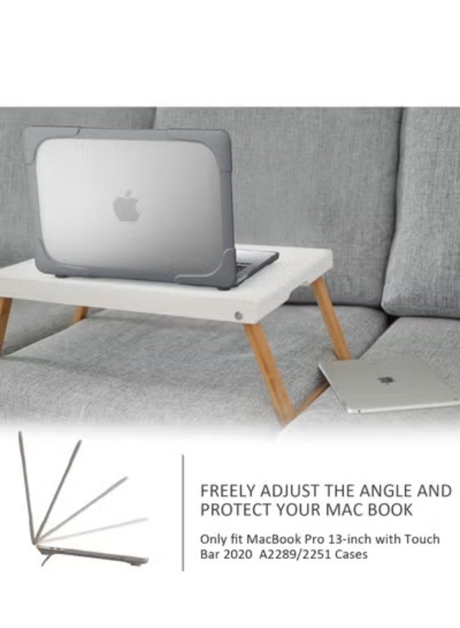 GULFLINK Hard Shell Case Cover With Kickstand Shockproof Function For MacBook Pro(A2251/A2289/A2338) 13 Inch - Image 3