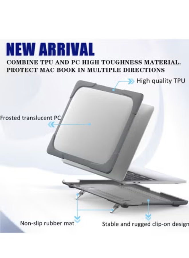 GULFLINK Hard Shell Case Cover With Kickstand Shockproof Function For MacBook Pro(A2251/A2289/A2338) 13 Inch - Image 5