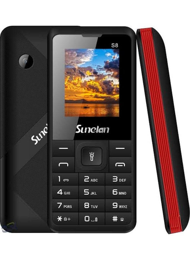  ‏سونيلان Sunelan S8  1.8 Mini Modern Mobile Phone Keyboard Mobile Phone 32MB 1000mAh New Small Function Mobile Phone - Image 1