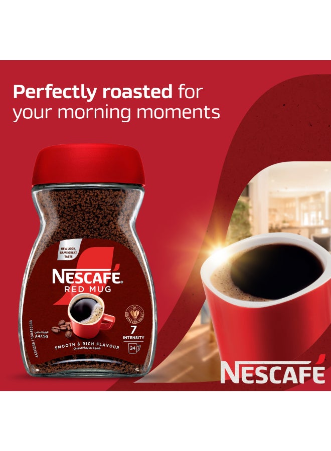 Nescafe Red Mug Instant Coffee Jar 47.5grams - Image 2