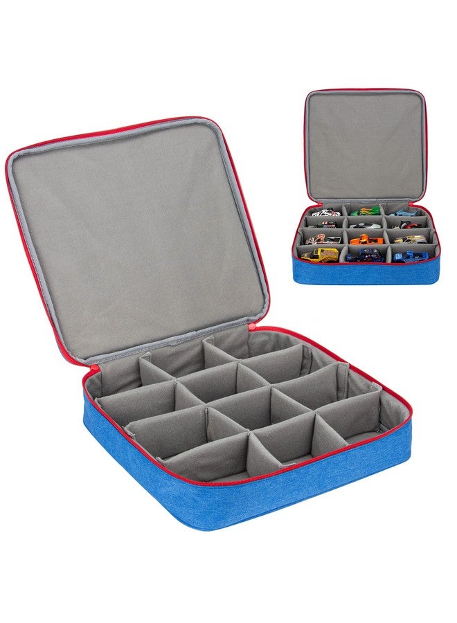 KISLANE Carrying Case For 12 Monster Jam Toy Trucks Kids Toy Cars Storage Bag Hold 12 Monster Jam Toy Trucks Bag Only (Blue)  - Image 1
