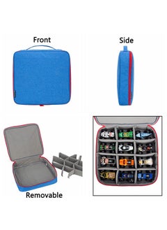 KISLANE Carrying Case For 12 Monster Jam Toy Trucks Kids Toy Cars Storage Bag Hold 12 Monster Jam Toy Trucks Bag Only (Blue)  - Image 5