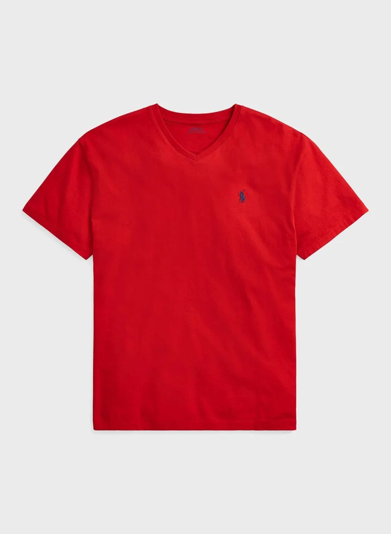 POLO RALPH LAUREN Classic Fit Jersey V-Neck T-Shirt