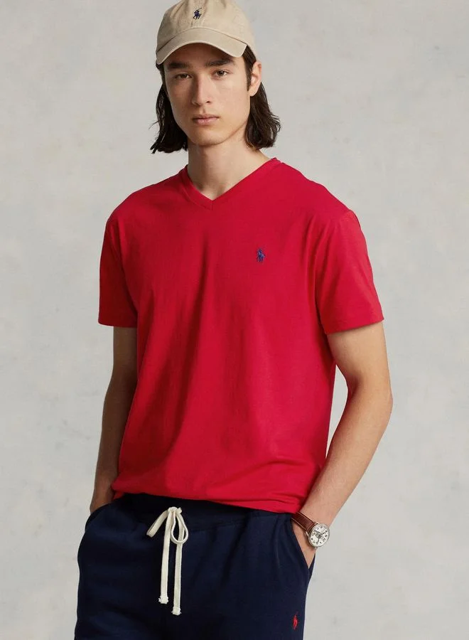 POLO RALPH LAUREN Classic Fit Jersey V-Neck T-Shirt