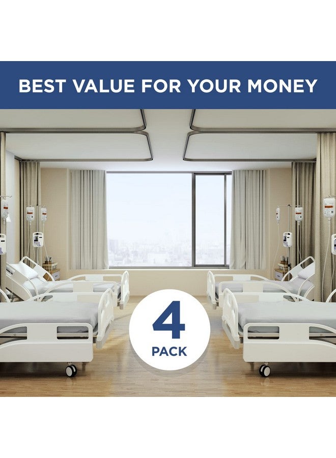 SHOPBEDDING 4 Pack Fitted Hospital Bed Sheets with Elastic All Around for a Cotton Rich Soft Knitted Jersey Sheet, 36” x 84” x 12”  - Image 5