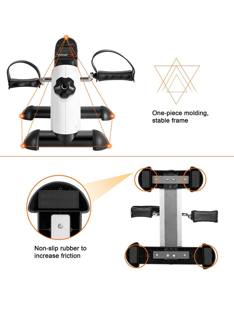 Arabest - Mini Exercise Bike Pedal Exerciser Arm and Leg Cycle Exercise Bike Adjustable Resistance with LCD Display - Image 1