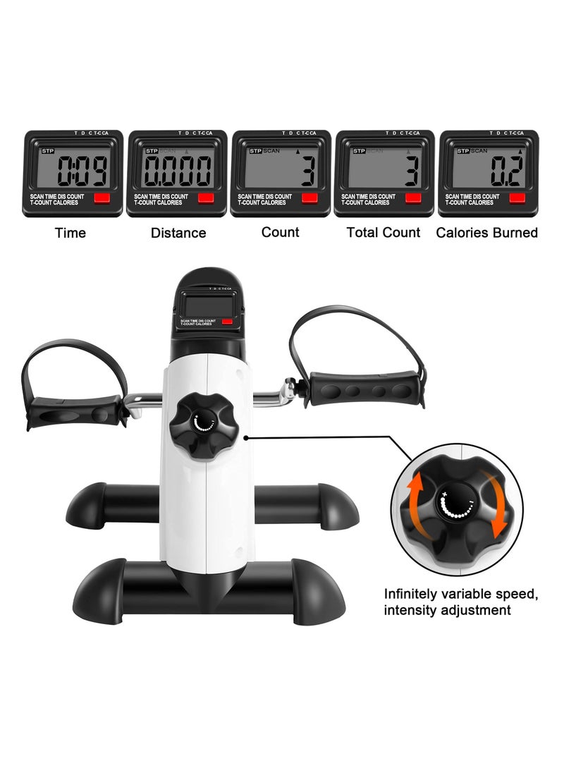 Arabest - Mini Exercise Bike Pedal Exerciser Arm and Leg Cycle Exercise Bike Adjustable Resistance with LCD Display - Image 1