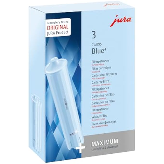 jura Original  Claris Blue Filter Cartridge With Plus Hygiene  TvCertified Hygiene  Pack Of 324231 - Image 1