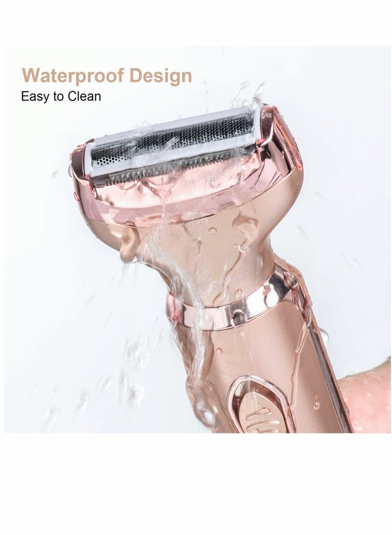 Excefore Electric Razor for Women, Painless 2 in 1 Ladies Shaver & Hair Trimmer for Face Eyebrow Mustache Beard Arm Leg Armpit Bikini - Image 5