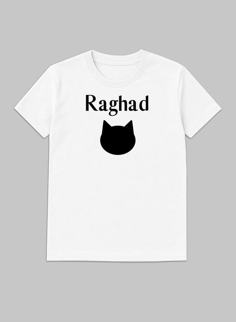 لوحة تيشيرت قطن قابل للتخصيص باسمك مع تصميم أيقونة قطة - Image 4