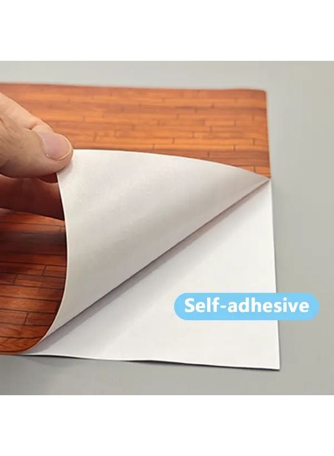 5Pcs Self Adhesive Realistic Dollhouse Floor Sheets Peel Stick Miniature Stickers - Image 4