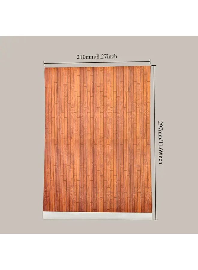 5Pcs Self Adhesive Realistic Dollhouse Floor Sheets Peel Stick Miniature Stickers - Image 3