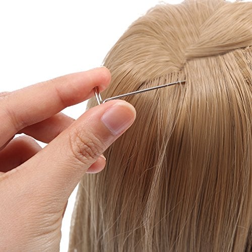 Bememo 70 Pieces Wig Making Pins Needles Set, T Pins and C Curved Hair Weave Needles for Wig Making, Blocking Knitting, Modelling and Crafts - Image 4
