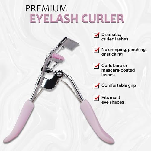 Omidazzle Midazzle Premium Eyelash Curler For Women - Suitable for all eye shapes | Offers Perfect Curls | Comfortable to Hold | Elegant Design | An Eye Makeup Tool Comes with silicon base - Black (MIEL3101) - Image 5