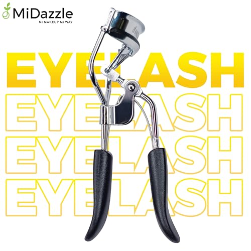 Omidazzle Midazzle Premium Eyelash Curler For Women - Suitable for all eye shapes | Offers Perfect Curls | Comfortable to Hold | Elegant Design | An Eye Makeup Tool Comes with silicon base - Black (MIEL3101) - Image 3