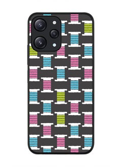 Rugged Black edge case for Xiaomi Redmi 12 4G, Slim fit Soft Case Flexible Rubber Edges Anti Drop TPU Gel Thin Cover -  Thread Roll