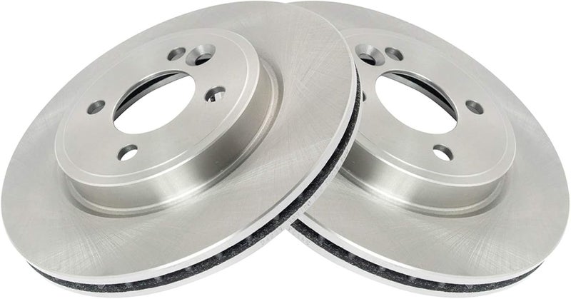 TRQ Front Brake Rotor Set Vented Compatible with 2002-2006 Mini Cooper - Image 3
