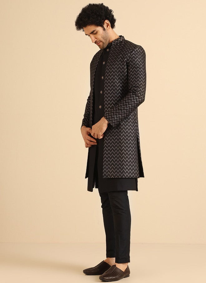 KISAH طقم شيرواني ذات تصميم ذاتي للرجال من كيساه إندويستern - Image 5