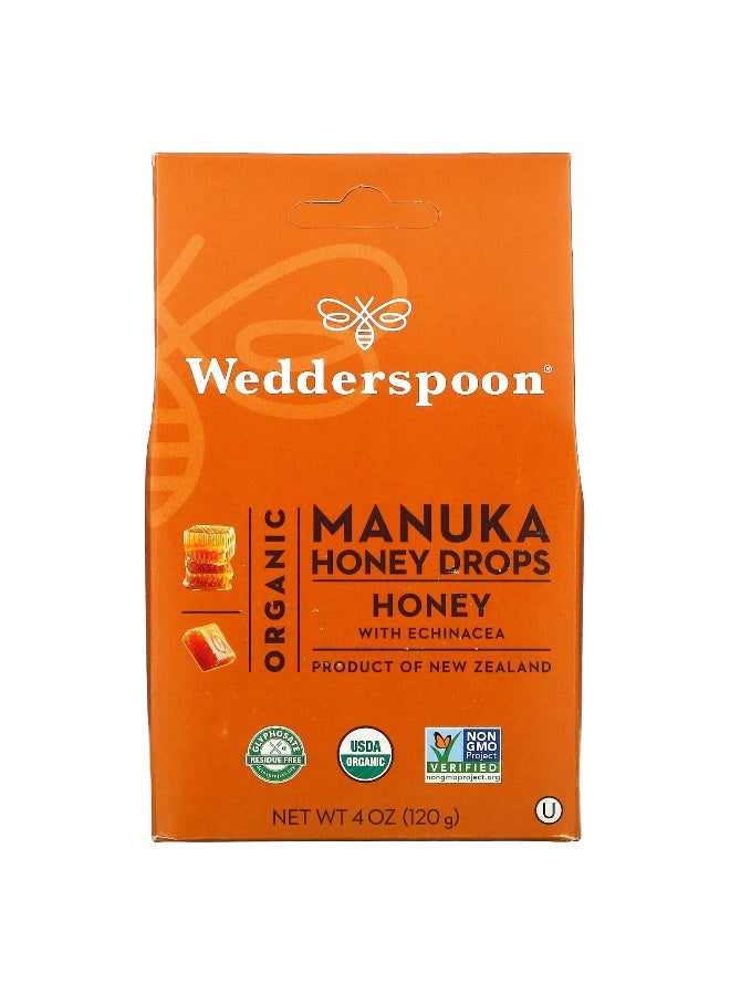 Wedderspoon, Organic Manuka Honey Drops, Honey with Echinacea, 4 oz (120 g) - Image 1