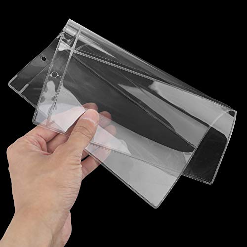 Fubeasi 10Pcs Money Banknote Paper Money Album Page Collection Holder Sleeves Loose Leaf Sheet Protection Album (3 pocket paper money) - Image 2