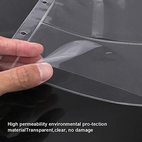 Fubeasi 10Pcs Money Banknote Paper Money Album Page Collection Holder Sleeves Loose Leaf Sheet Protection Album (3 pocket paper money) - Image 3