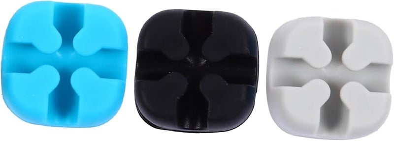 TEHAUX 5 Pack Cable Organizer Cord Management System for Home Office School Black - Image 4