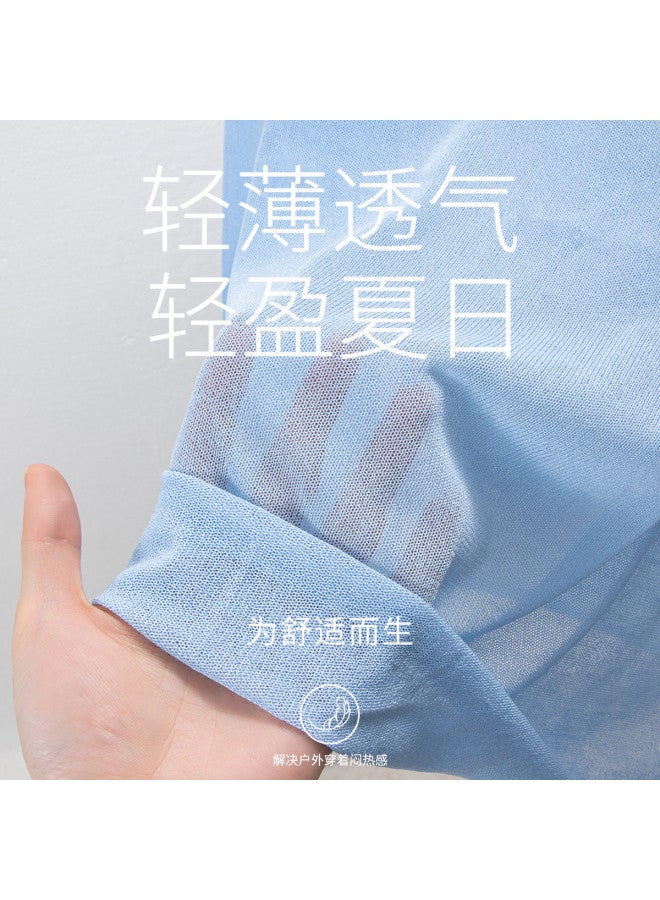 Modal Spring And Summer T-Shirt Women Long Sleeve Ice Silk Breathable Loose Simple Fashion Versatile Air Conditioning Blouse Top Women - Image 5