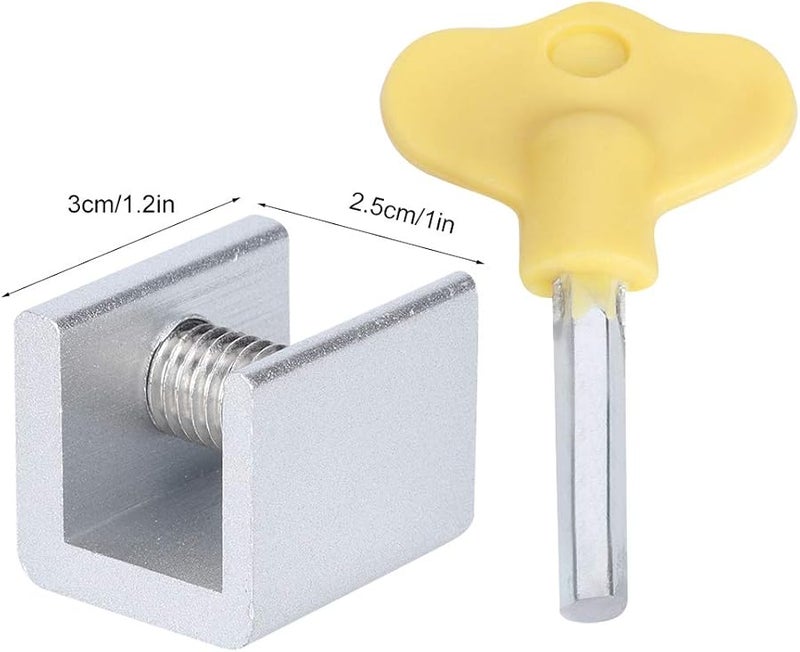 Adjustable Aluminum Sliding Window Locks 10pc Set For Horizontal And Vertical Windows - Image 5