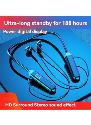 New Wireless Bluetooth Sports Headphones Digital Display Hanging Neck Style Ultra-Long Battery Life Bluetooth Headphones Black - pzsku/Z05C89EEAF47EDE3FCA7AZ/45/_/1712919909/e6be4abc-7df6-4422-a911-5a38440c1c44