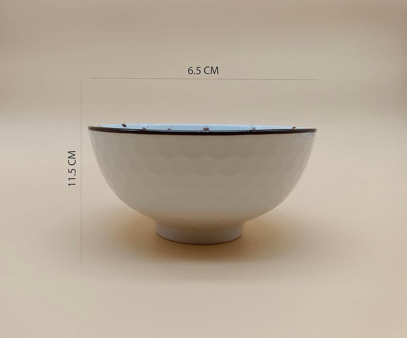 FS COOL Ceramic Snack Dessert Bowls Set Small Bowl Set for Ice Cream Nut Condiment Porcelain Side Dish Bowls for Dipping Salsa Set of 12 - Image 2