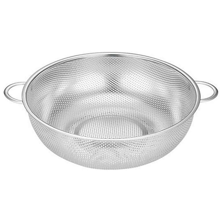 CLOUDTAIL CHOICE Sink Colander Strainer Round Drain Basket Stainless Steel Basket for Fruit Vegetable Washing 22 13 8CM - Image 2